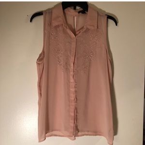 Sheer Pink Forever21 Top